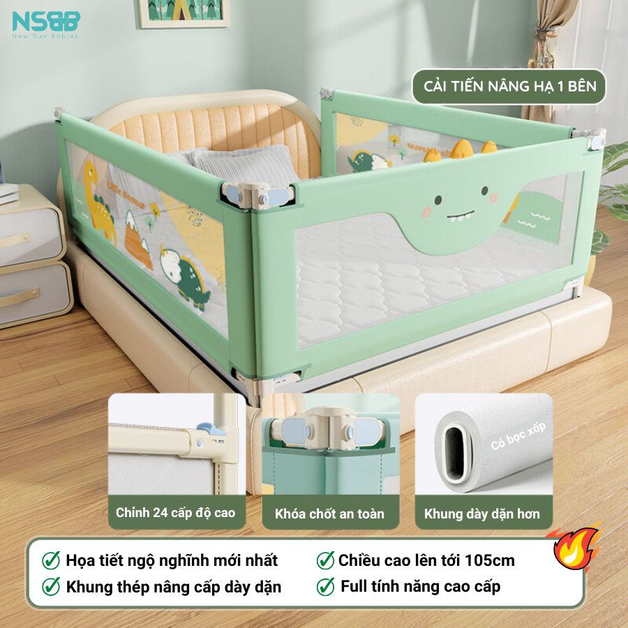 Thanh chắn giường cho bé Pakey LC1