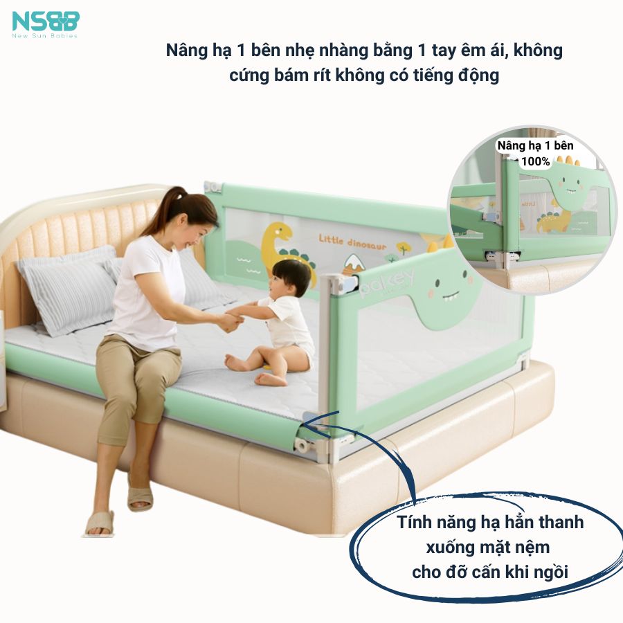 Thanh chắn giường cho bé Pakey LC1
