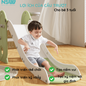 Đặc biệt, cầu trượt chim cánh cụt còn được trang bị đế chống trượt cùng những đường vân nổi tạo ma sát với mặt sàn