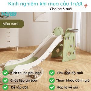 Cầu trượt chim cánh cụt được ưu tiên sử dụng loại chất liệu an toàn với sức khỏe, thân thiện với môi trường