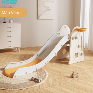Cầu trượt chim cánh cụt phù hợp cho các bé vui chơi, vận động ở trong nhà hay ngoài trời đều được