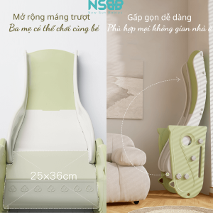 Cầu trượt chim cánh cụt chịu được tải trọng tối đa 100kg