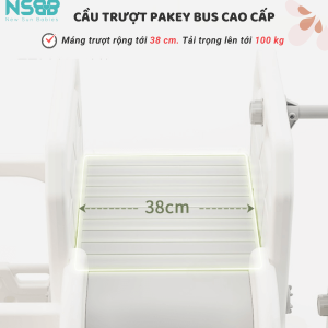 Cầu trượt Pakey xe bus đang là một trong những mẫu cầu trượt cao cấp và đa năng nhất trên thị trường