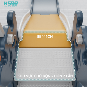 Bộ phụ kiện có trong set cầu trượt tạo nên cấu trúc chắc chắn, an toàn tuyệt đối với trẻ nhỏ