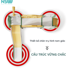 Bộ cầu trượt CS03 cùng các phụ kiện đi kèm đều được làm từ chất liệu nhựa cao cấp đạt chuẩn châu u, có chứng nhận an toàn cho sức khỏe của trẻ nhỏ