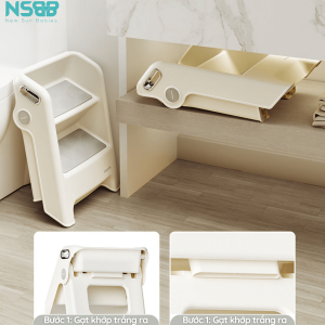 Giá kê chân có thể gấp gọn để tiện mang theo khi ra ngoài hoặc lưu trữ mà không tốn diện tích