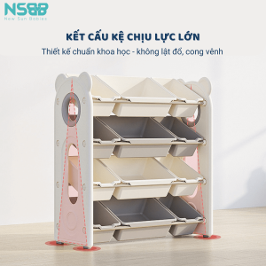 Bộ sản phẩm bao gồm: 01 giá để đồ + 01 kệ sách + các hộc đựng đồ