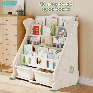 Sản phẩm không chỉ tạo không gian gọn gàng cho bé mà còn tạo thói quen sắp xếp sách hiệu quả và góp phần vào việc duy trì sự ngăn nắp sạch sẽ cho bé nhỏ