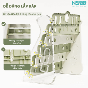 Sản phẩm giá sách cho bé được thiết kế với kiểu dáng hình gấu Bắc cực ngộ nghĩnh giúp thu hút sự chú ý của bé và giúp bé hào hứng hơn