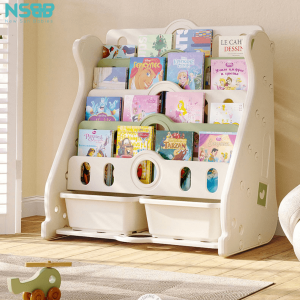 Giá sách giúp bé hình thành thói quen sắp xếp đồ đạc ngăn nắp và niềm đam mê đọc sách từ nhỏ