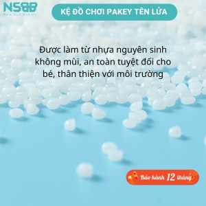 Sản phẩm set kệ đồ chơi cho bé được làm từ chất liệu nhựa an toàn, không chứa BPA hoặc các chất độc hại khác