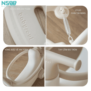 Nhờ có lò xo chắc chắn và đàn hồi tốt, các bé có thể nhún nhảy thoải mái