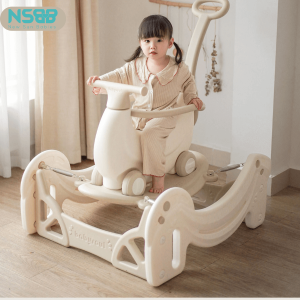 Bộ đồ chơi vận động cho trẻ em - Ngựa bập bênh Banana có thiết kế tháo rời linh hoạt, có thể chuyển đổi giữa nhiều chức năng