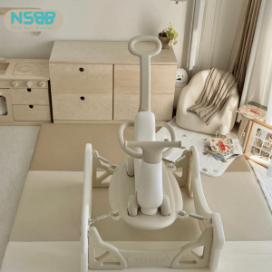 Thiết kế 4in1: Ngựa bập bênh, xe đẩy, xe chòi chân, thú nhún