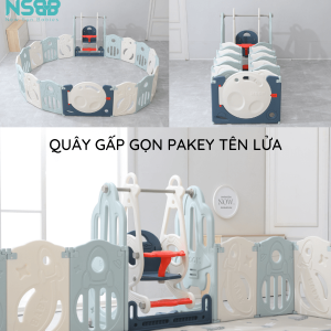 Với độ cao lý tưởng là 63cm, bé chơi thỏa sức chơi đùa cũng như tập đi dễ dàng ngay trong quây để ba mẹ hoàn toàn yên tâm