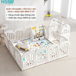 Với đặc điểm này, bé hoàn toàn có thể tập đi an toàn khi bám vịn vào thành quây