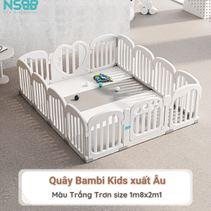 Bề mặt của các tấm quây được mài tỉ mỉ, mềm mại, không vết xước, không làm ảnh hưởng tới làn da nhạy cảm của em bé