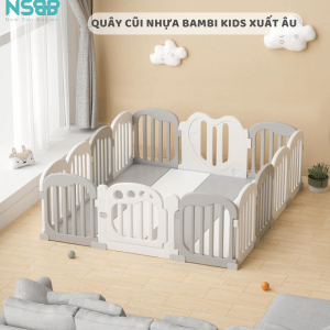 Quây nhựa cho bé Bambi Kids đang dần trở thành trợ thủ đắc lực của nhiều gia đình có con nhỏ