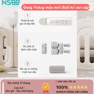 Bộ quây cũi gấp gọn Pakey thỏ được làm hoàn toàn từ nhựa nguyên sinh cao cấp, có chứng nhận an toàn cho sức khỏe của trẻ nhỏ