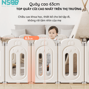 Quây cũi nhựa Pakey thỏ có nhiều kích thước cho bố mẹ thoải mái lựa chọn, độ dày vừa phải phù hợp với mọi loại sàn.