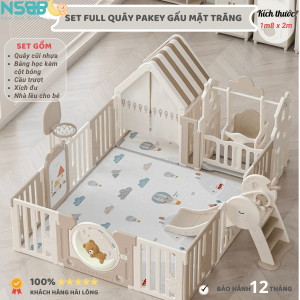 Set quây liên hoàn gấu mặt trăng có thiết kế cải tiến kết hợp tông màu pastel Hàn Quốc nhẹ nhàng
