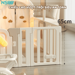 Độ cao lên tới 65cm bảo đảm cho bé chơi đùa hay tập đi một cách an toàn nhất