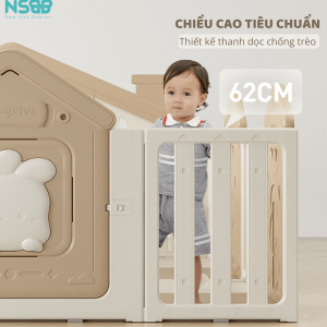Bộ quây có chiều cao khoa học và hợp lý ở mức 62cm