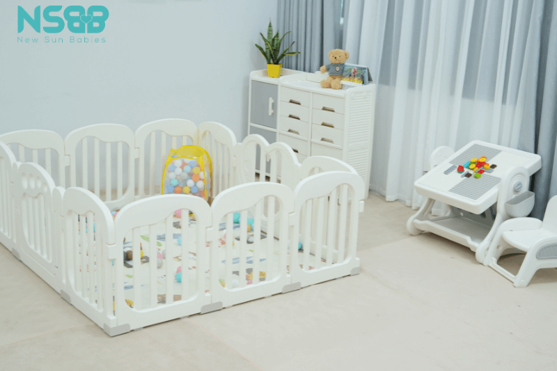 Quây cũi nhựa mang đến không gian vui chơi an toàn và lành mạnh tại nhà cho các bé