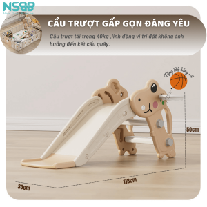 Quây nhựa cho bé với hoạ tiết gấu ngộ nghĩnh có nhiều tính năng, tạo nên không gian vui chơi cũng như học tập cho bé
