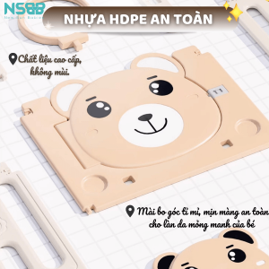 Set quây cũi cho bé được làm từ nhựa nguyên sinh an toàn cho bé