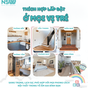 Thanh chắn cửa Pakey được làm từ vật liệu chắc chắn và bền bỉ, đảm bảo khả năng chịu lực tốt