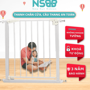 Khung xương thép giúp thanh chắn cửa Pakey duy trì độ ổn định và không bị lung lay khi sử dụng, đảm bảo an toàn cho trẻ em
