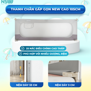 Bố mẹ chỉ cần mở ra và gắn vào khung giường là đã có một thanh chắn giường an toàn và tiện lợi cho bé yêu