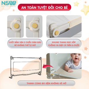 Thanh chắn giường Premium SV1 sở hữu thiết kế dày dặn, cứng cáp, bề mặt khung và thanh chắn nhẵn mịn