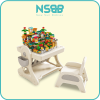 Bộ bàn ghế Lego đa năng tạo không gian học tập bổ ích cho bé