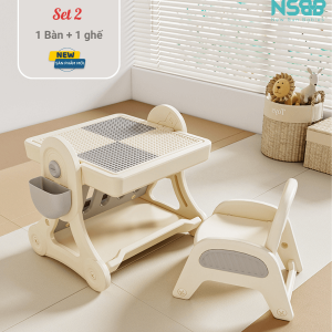 Bộ bàn Lego đa năng 1 bàn - 1 ghế không kèm set Lego