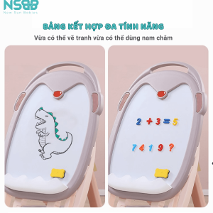 Mặt bảng được cấu tạo từ 4 lớp dày dặn, điều chỉnh được độ cao và có thể gấp gọn khi không sử dụng