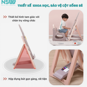 Bảng học có từ tính, được trang bị giá đỡ và điều chỉnh được độ cao cho các bé từ 1-10 tuổi