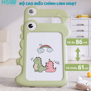 Bảng vẽ có từ tính không bám bụi, chỉ cần lau nhẹ là sạch như mới, giúp bé thoải mái sáng tạo và vui chơi