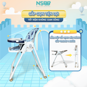 Ghế ăn dặm cho bé hỗ trợ ba mẹ chăm sóc con cái và tạo ra không gian ăn uống, vui chơi khoa học