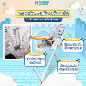 Ghế ăn dặm Pakey HA-013 được thiết kế dựa trên nghiên cứu chặt chẽ về cấu trúc và đặc điểm cơ thể của trẻ em từ 5 tháng - 3 tuổi