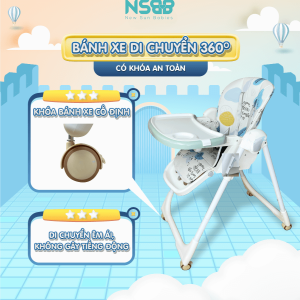 Với 4 màu tươi sáng và họa tiết xinh xắn, sản phẩm được thiết kế với thẩm mỹ hiện đại giúp các bé cảm thấy hứng thú hơn khi ngồi ăn, ngồi chơi