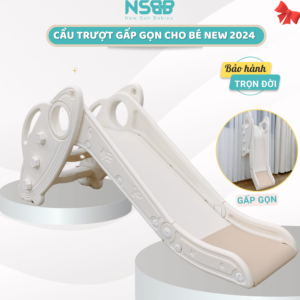 Mặt đế có các điểm silicon chống trượt giúp tăng tải trọng và giữ cho cầu trượt ổn định khi bé vận động mạnh