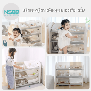 Sản phẩm hỗ trợ rèn luyện tính kỷ luật, gọn gàng của trẻ ngay từ khi còn nhỏ, giúp các bé nhận thức được và phân loại đồ đạc một cách khoa học