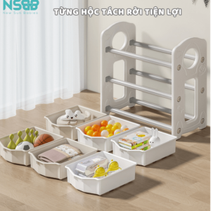 Chất liệu cứng cáp, dày dặn tăng khả năng chịu lực và gia cố ngay cả khi bé bám vào hay xô, đẩy.