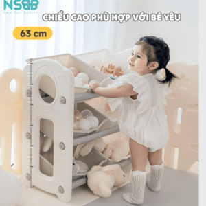 Chiều cao lý tưởng 63cm,phù hợp với các bé từ 3 tuổi.
