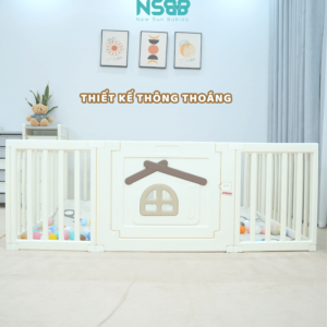 Khoảng cách giữa các song chắn không quá nhỏ cũng không quá lớn để hạn chế tình trạng bé bị kẹp chân, kẹp tay hay kẹp đầu