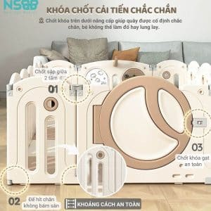Các chi tiết nhựa được gia cố chắc chắn bằng hệ thống khóa và chốt