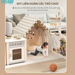 Bộ quây cũi này được thiết kế phù hợp dành cho trẻ nhỏ từ 3 tuổi trở lên