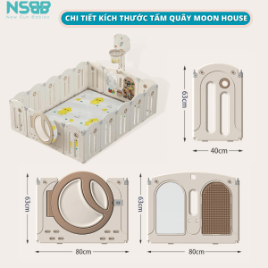 Quây có thiết kế gấp gọn linh hoạt và tiện lợi cho việc lưu trữ